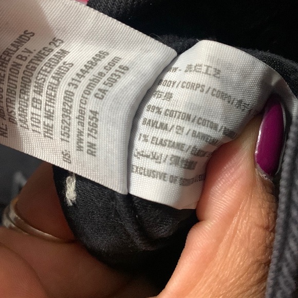 Abercrombie and Fitch the mom high Rise size 32/14S - Picture 5 of 14